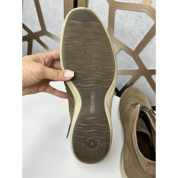 Ecco Men Suede Leather Boots 45 Us 11 11.5 Shoes Chukka Brown shoes main image 11